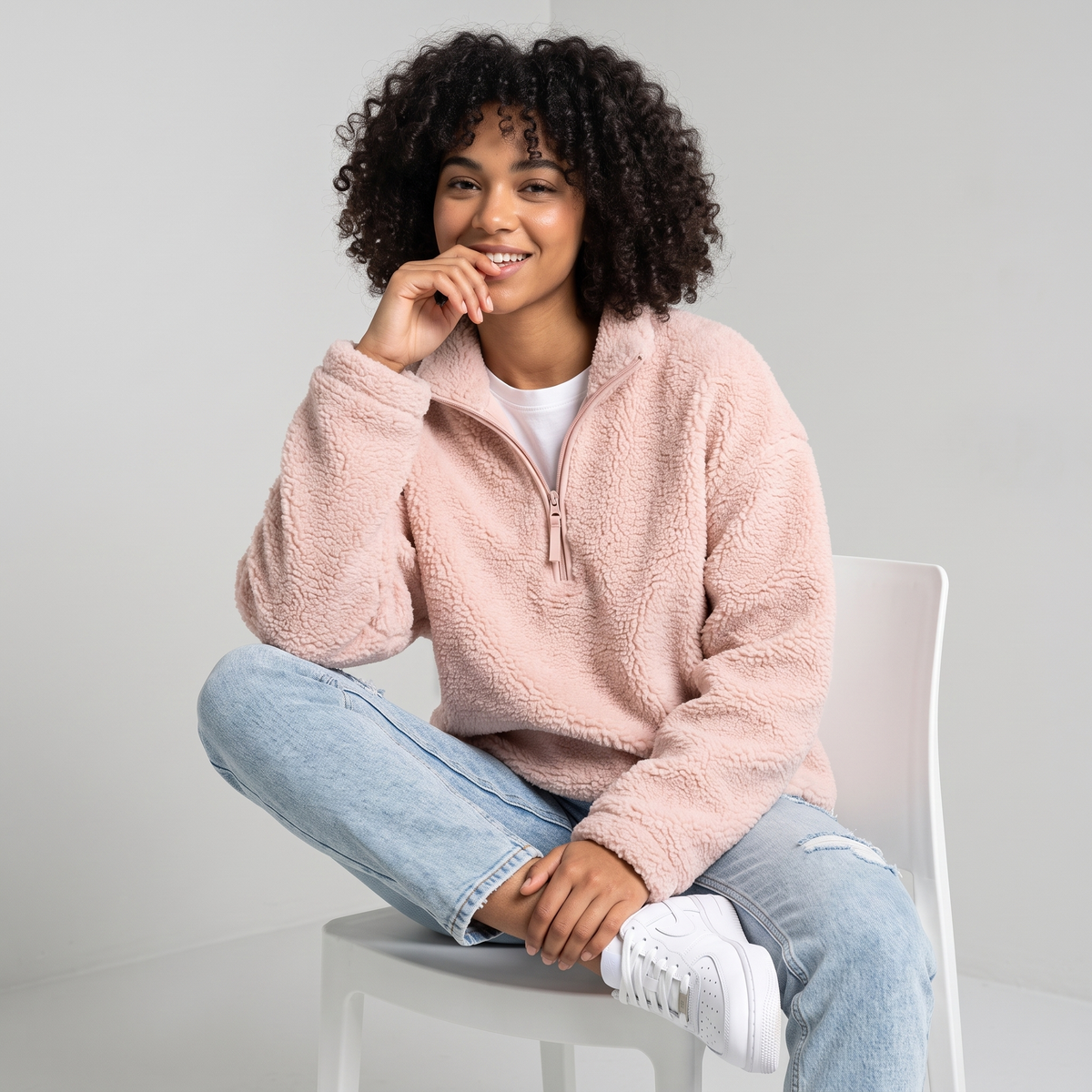 Retro Fleece Quarter-Zip Pullover