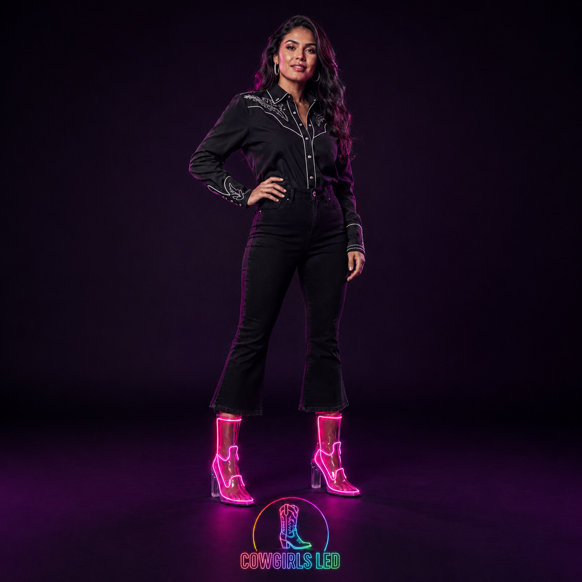 After Dark LED Cowgirl Boots
