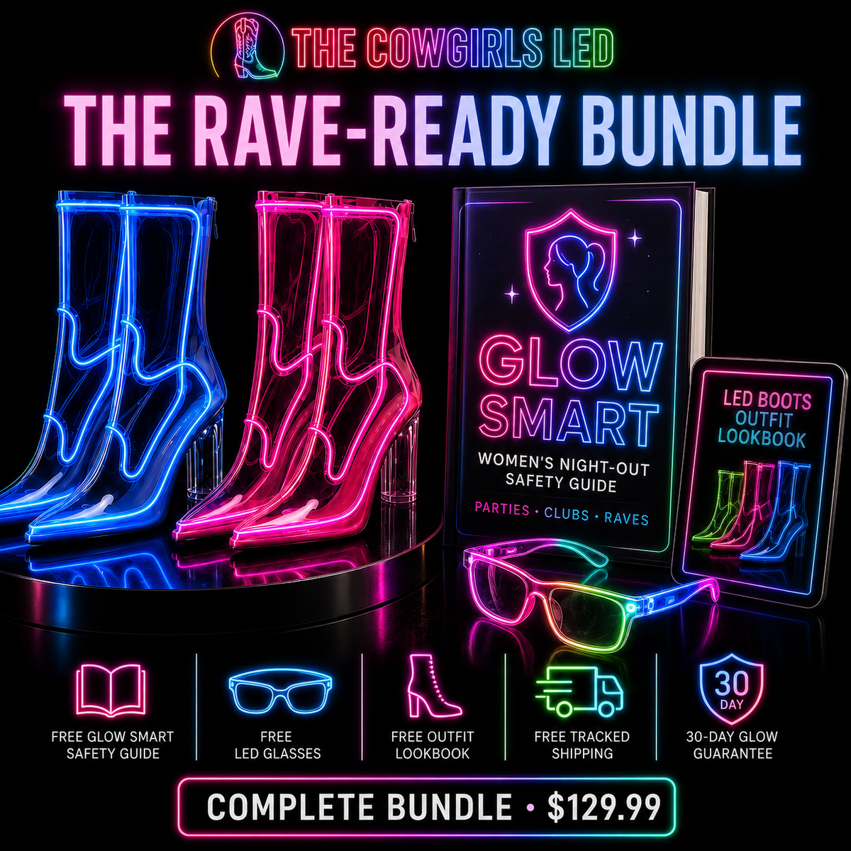 After Dark LED Cowgirl Boots