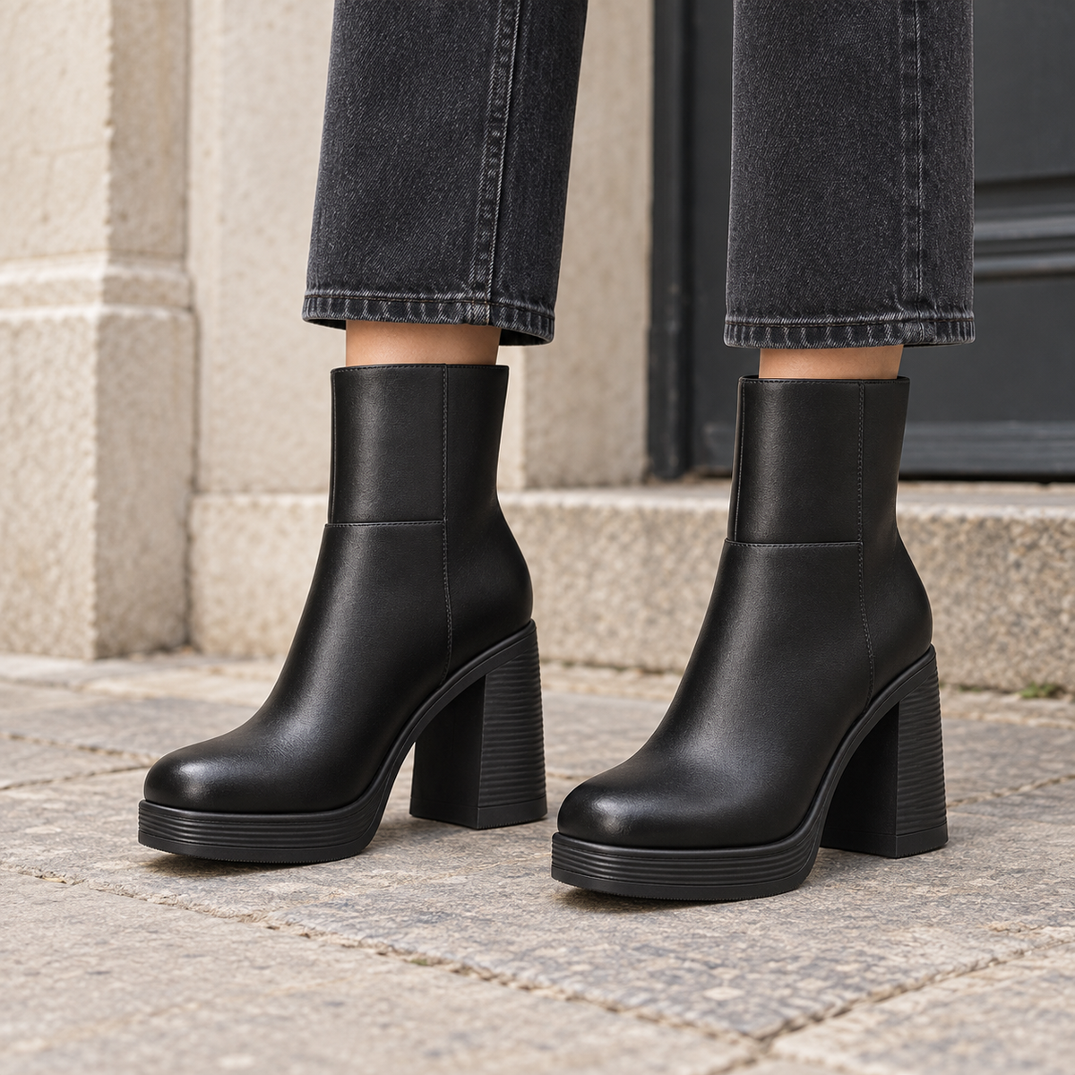 The Blair Platform Ankle Boots