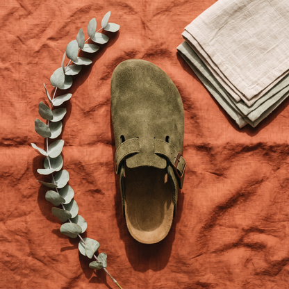 Suede Clog Mules