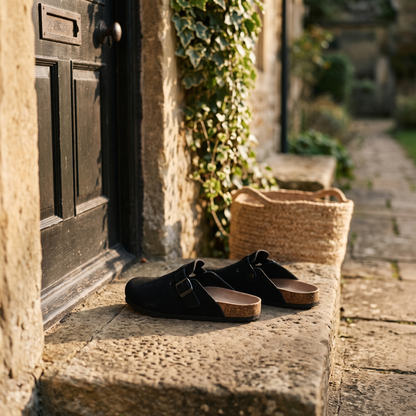 Suede Clog Mules