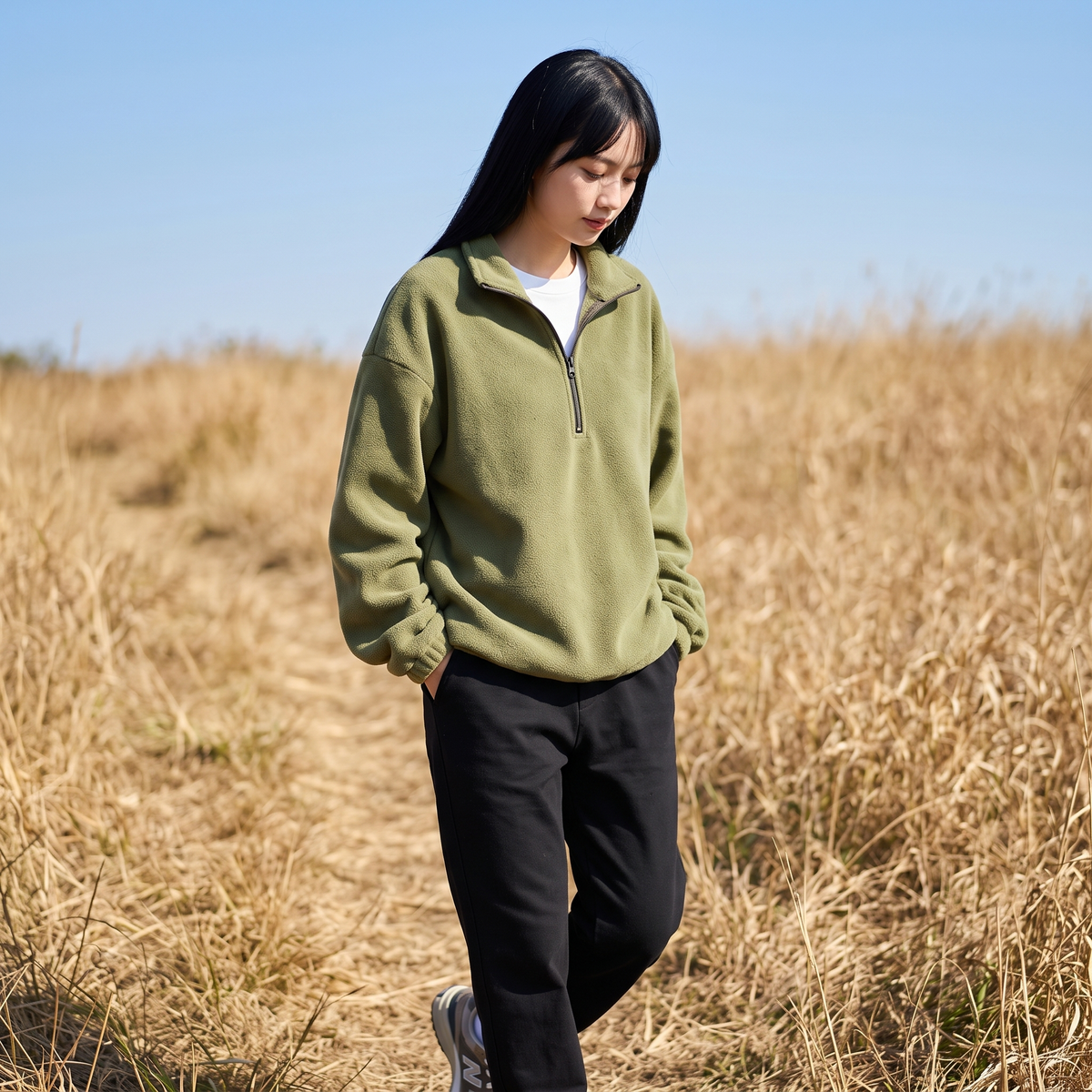 Retro Fleece Quarter-Zip Pullover