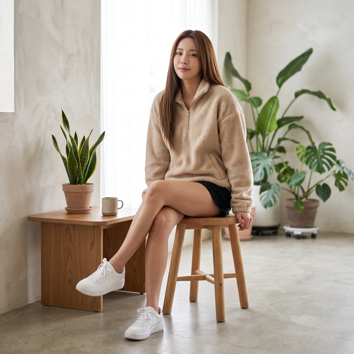 Retro Fleece Quarter-Zip Pullover