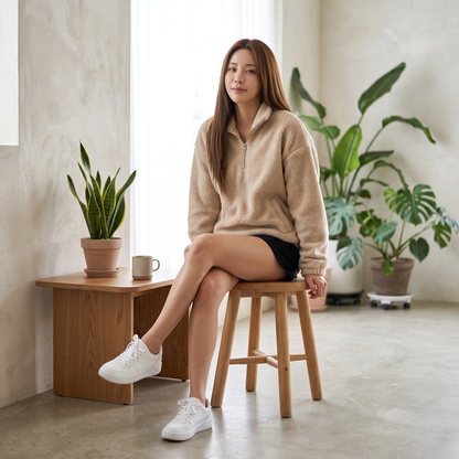 Retro Fleece Quarter-Zip Pullover